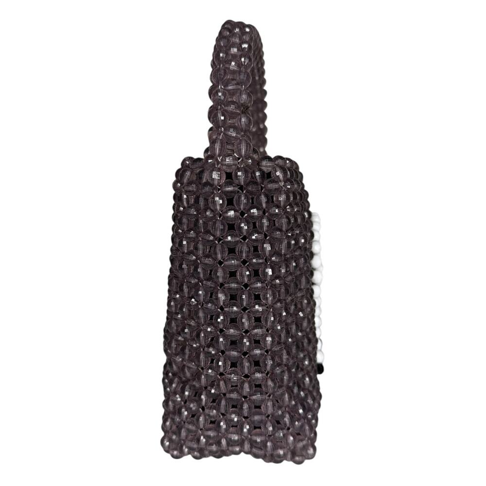 Bouffants And Broken Hearts Kendra Dandy Beaded Skull Purse Crossbody Top Handle - Picture 11 of 12